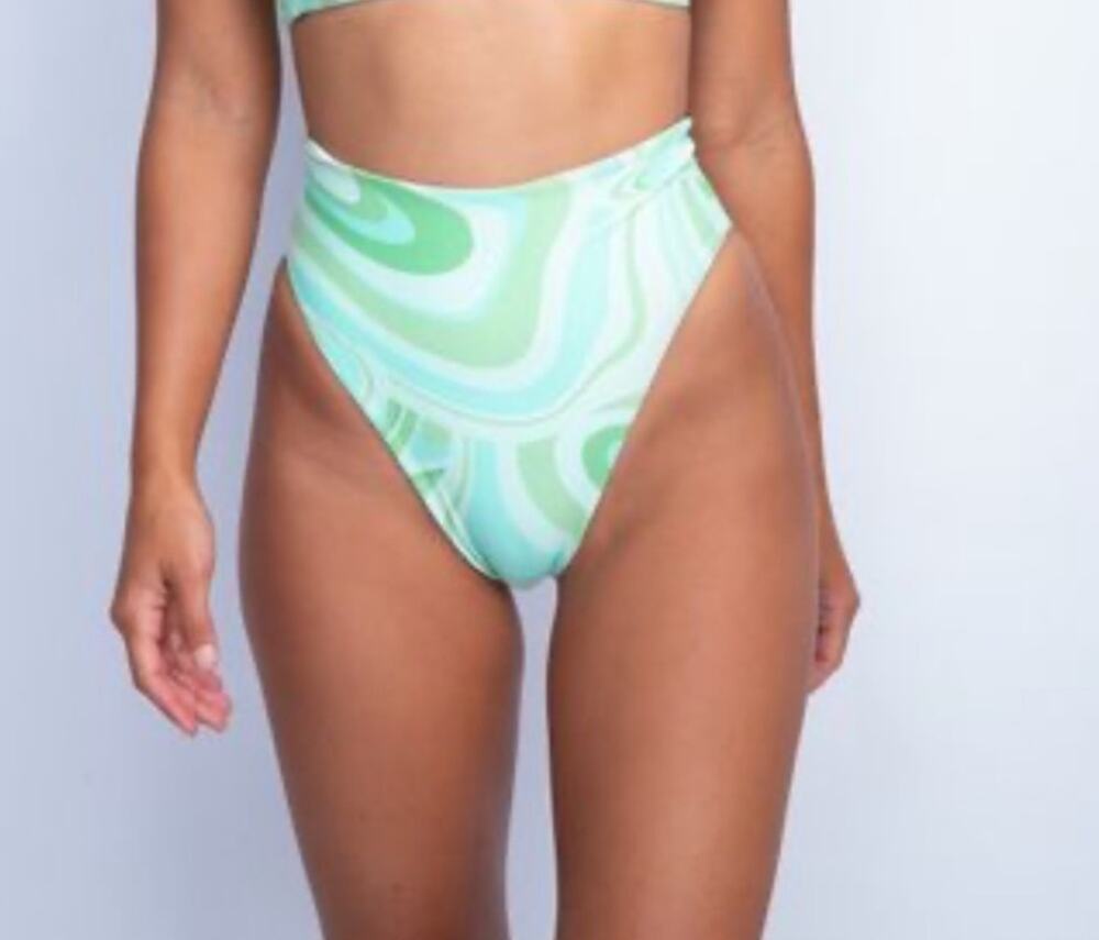 Skatie Bermuda Monroe high waisted Bikini Bottoms Size XS